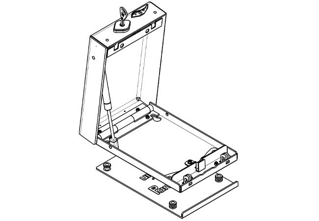 Dockable handgun safe by Pangolin