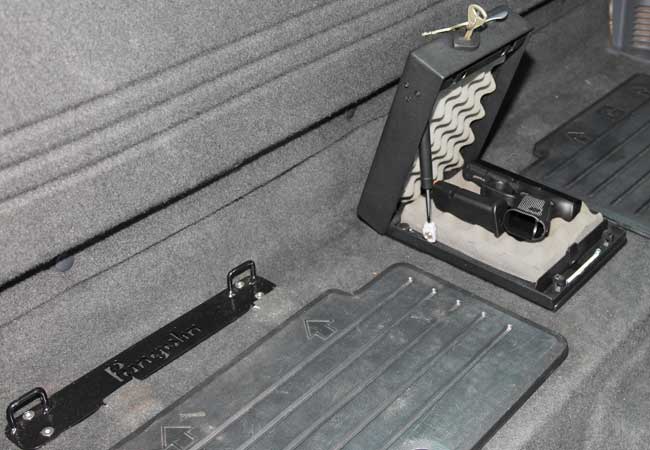 Mazda Pangolin Laptop Dock and Firearm Safe Installation